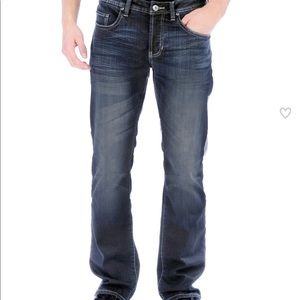 Buffalo king-x slim boot 34x32 dark jeans